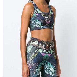 Nike Feather Print Crop Top Small